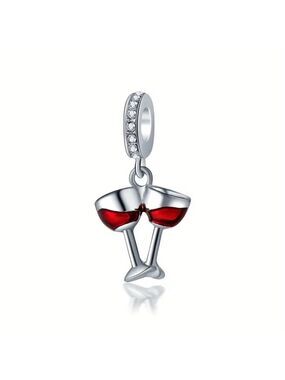 New Double Wine Glass Charm Pendant